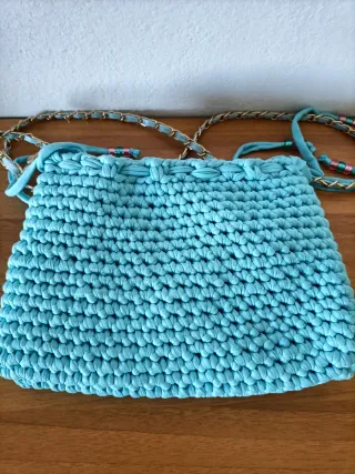 Borsa tracolla uncinetto fatta a mano