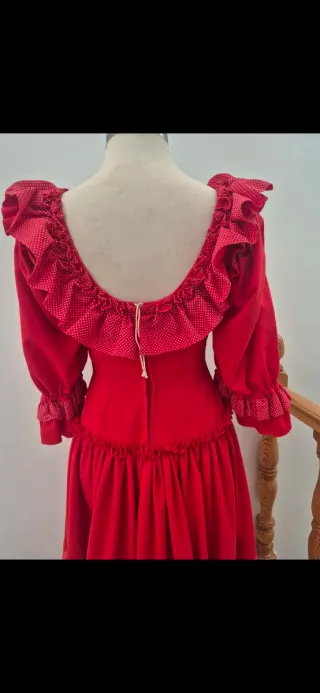 Traje Flamenca Hecho a Mano Talla S