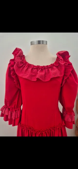 Traje Flamenca Hecho a Mano Talla S