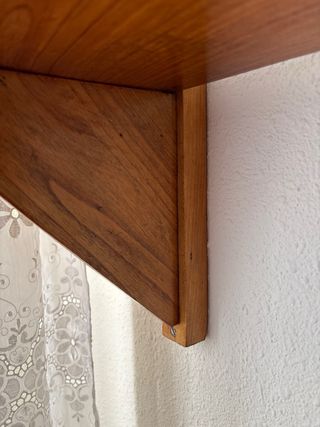 Estantería madera artesanal 2 baldas