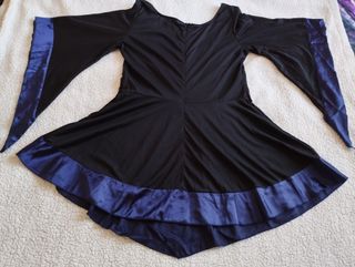 Vestido Gótico Medieval Corsé Negro