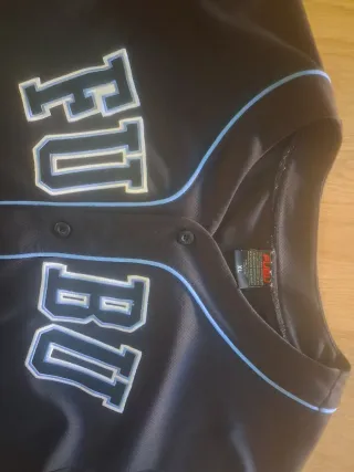 Chaqueta FUBU Negra y Azul Talla XL