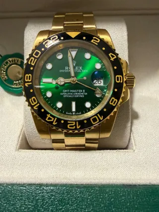 ROLLLLEEEXXX GMT-Master II Dorado Verde