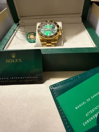 ROLLLLEEEXXX GMT-Master II Dorado Verde