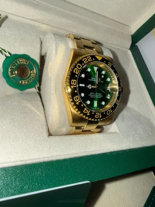 ROLLLLEEEXXX GMT-Master II Dorado Verde