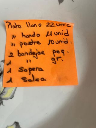 Vajilla Vintage Porzellan Limoges Flores