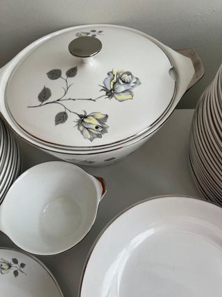 Vajilla Vintage Porzellan Limoges Flores