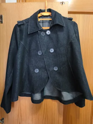 Chaqueta vaquera doble botonadura T40