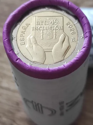 10 Monedas 2€ España Discapacidad 2026 SC