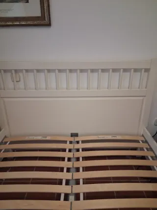 Cama Ikea Blanca Madera
