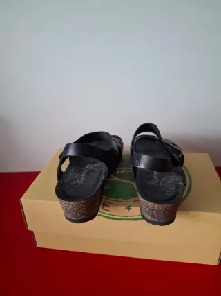 Sandalias negras Panamá Jack mujer Chía Nature B2