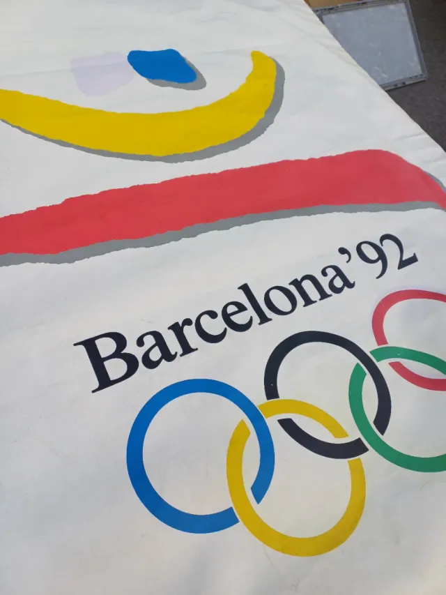 Bandera, estandarte Barcelona '92 Olímpica