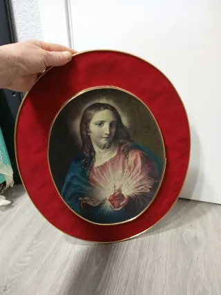 Cuadro Sagrado Corazón Jesús Antiguo