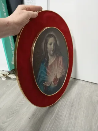 Cuadro Sagrado Corazón Jesús Antiguo