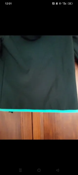 Chaqueta infantil niño negra y turquesa