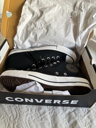 Converse Hombre Unisex Talla 43 Negro