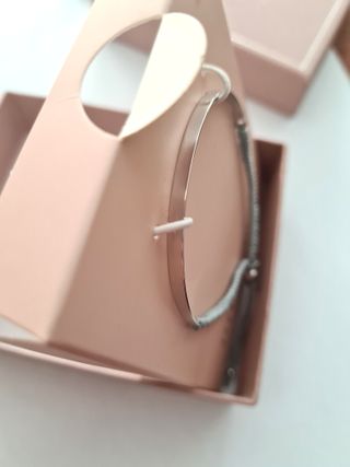 Pulsera Next Plata y Macramé Ajustable