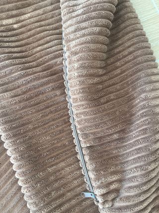 2 Fundas Cojín Marrón Chocolate Corduroy