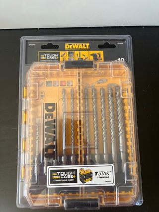 Brocas Dewalt Tough Case+ 10 pzs