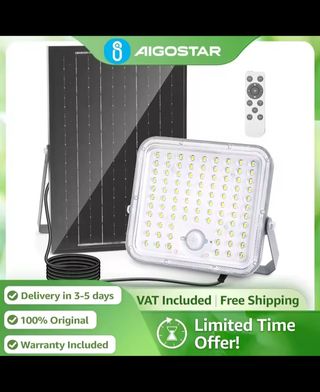 Foco Solar Aigostar LED con Mando