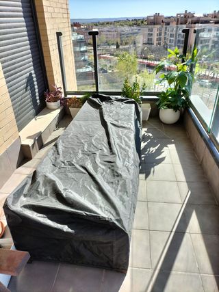 Hamaca de madera Ikea con funda