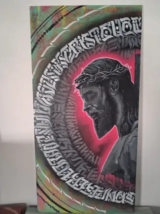 Cuadro pintado a mano 120x60