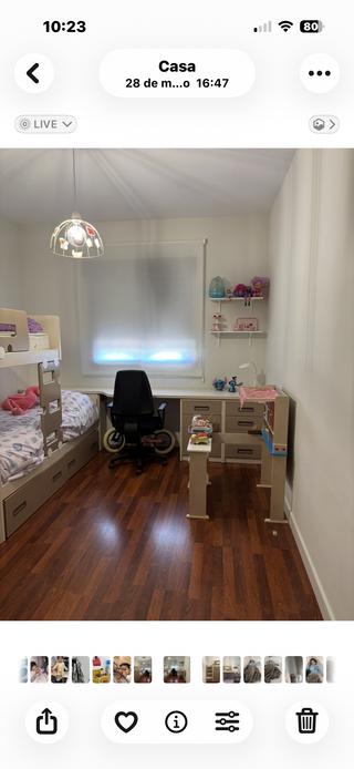 Litera con armario y escalera de cajones