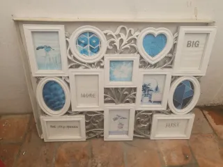 Marco de fotos múltiple blanco