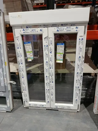 Ventana PVC Blanco Serie 70 100 x 140 + persiana