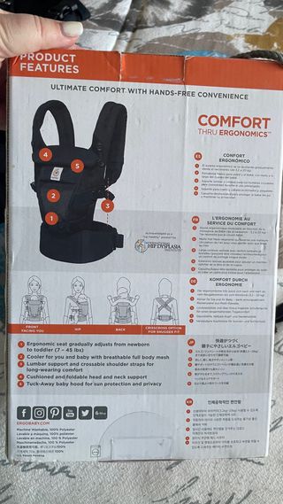 Mochila Portabebés Ergobaby Negra