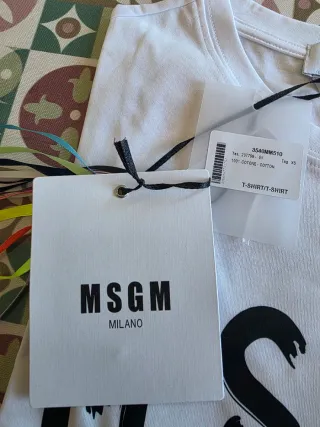 T-shirt MSGM Milano originale nuova con cartellini