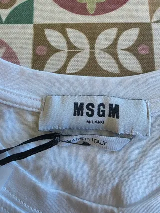 T-shirt MSGM Milano originale nuova con cartellini