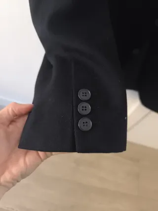 Blazer Virgin Wood Azul Marino Talla XL