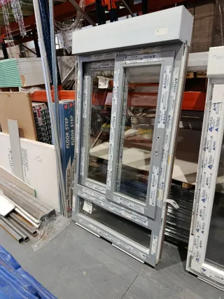 Ventana PVC Plata 98x163 cm