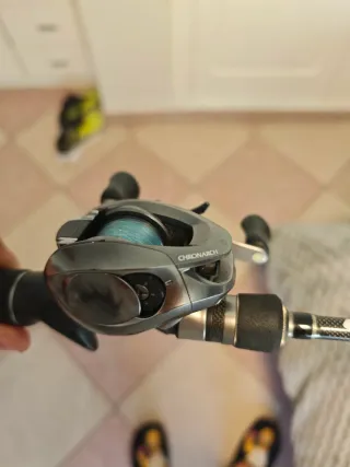 Carrete Shimano chronarch 151 y caña Cinnetic
