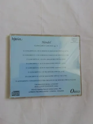 Handel Concerti Grossi Op. 3 CD
