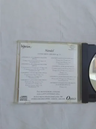 Handel Concerti Grossi Op. 3 CD