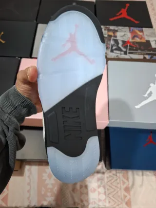 Air Jordan Retro 5 OG Blanco/Rosa