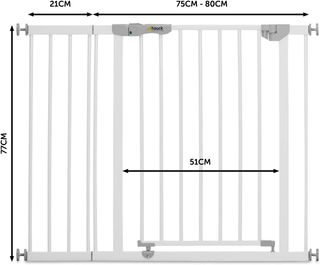 Hauck extensión barrera seguridad niños puertas
