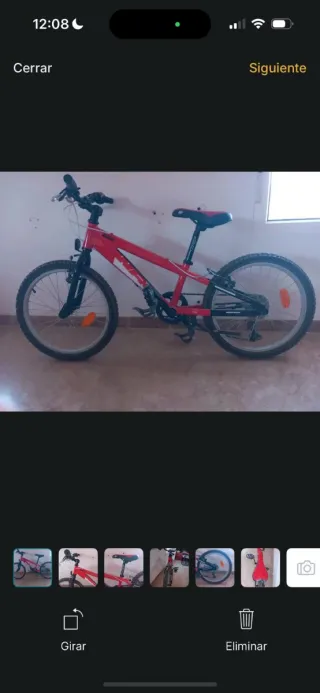Bicicleta MTB infantil roja TREK