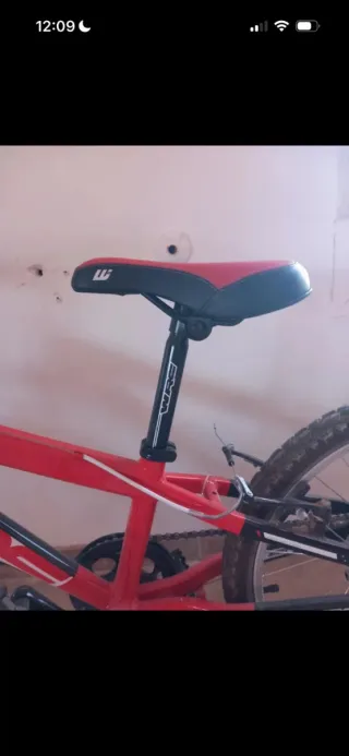 Bicicleta MTB infantil roja TREK