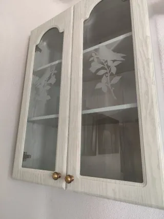 Conjunto Muebles Salón de madera estilo Vintage.