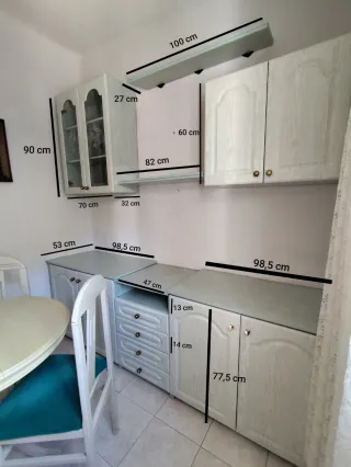 Conjunto Muebles Salón de madera estilo Vintage.