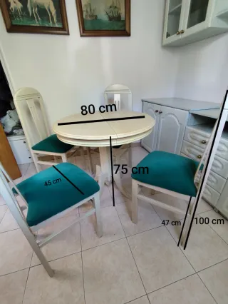 Conjunto Muebles Salón de madera estilo Vintage.