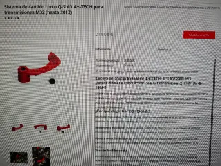Q-shift 4h-tech M32 Short-shifter hasta 2013