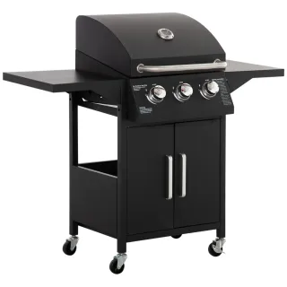 Barbacoa Gas 3 Quemadores 8.7 KW + 2 Mesas