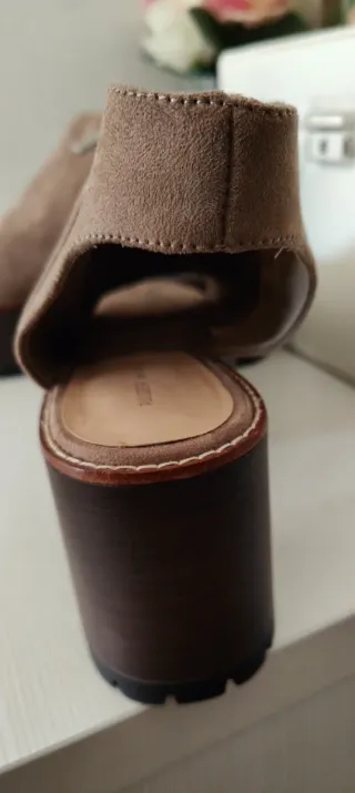 Sandalias zueco plataforma tacón ancho