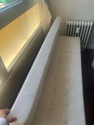 Sofá Cama Piel Sintética Blanco