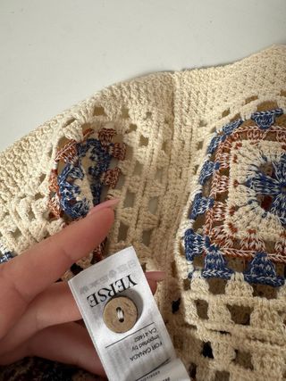 Chaleco Crochet Vintage Look