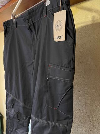Pantalón Técnico LAFONT Negro-Gris Nuevo Talla 2XL